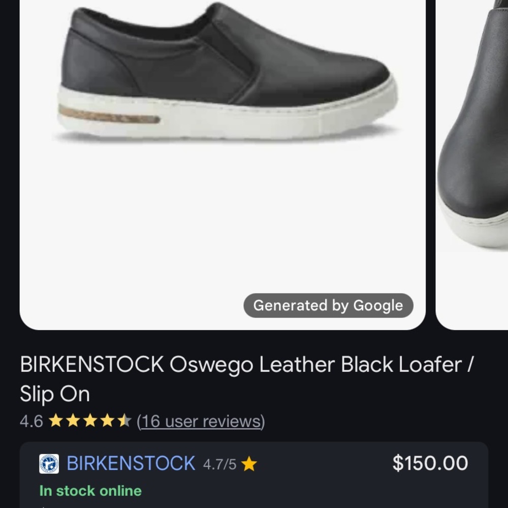 Birkenstock Oswego Black Leather Loafers